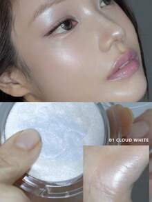 Rom&nd Polvo iluminador Romand 01, edición limitada de colaboración, crea un efecto de maquillaje radiante natural, proporciona un acabado de piel luminosa, textura suave y difuminable, apto para resaltar el rostro y el Body. 6g/0.21oz. - 01 - Ver 2