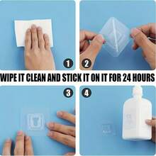 Seamless Hook, Suitable For Various Storage Racks, Adhesive Backing, Applicable For Kitchen/Bathroom/Wall Decor, Multipurpose Practical Hooks, Suitable For Decorative Holiday Parties - Multicolor - View 7