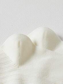 6双女士心形图案袜子，黑色、白色和灰色蕾丝边袜子，可搭配任何鞋子 - 彩色 - 查看 6