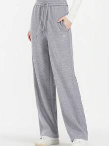 CAMEL CROWN Women's Sports Casual Pants, New Autumn Style, Cotton-Feel Comfortable Wrinkle-Resistant Knitted Flared Pants