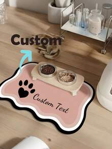 Tappetino personalizzabile per l'alimentazione degli animali domestici, asciugatura rapida, possibilità di stampa del nome dell'animale domestico - a prova di schizzi, assorbente, design facile da pulire, motivo a zampa, adatto per gatti e cani, lavabile, regalo perfetto per i proprietari di animali domestici. Tappetino per l'alimentazione degli animali domestici, tappetino per cibo per animali domestici, design divertente, tappetino durevole per animali domestici, tappetino per cani, tappetino per cibo per gatti, tappetino per cibo per cani, tappetino per il riposo dei cani, tappetino per ciotole per cani, tovaglietta, tappetino per cibo per gatti, tappetino per cibo per cani, tappetino assorbente per l'alimentazione degli animali domestici - Multicolore - Visualizzare 7