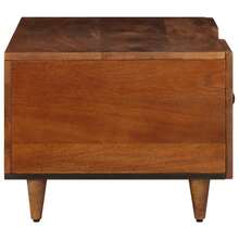 vidaXL Tavolo basso Marron 100 x 54 x 40 cm Bois de mangue massiccio - Castano - Visualizzare 4