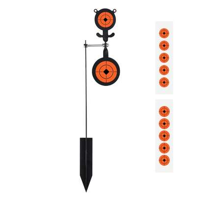 360° Rotating Bear-Shaped Target With Ground Support - Mobile Shooting Practice Target, Enhances Outdoor Archery And Slingshot Training