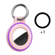 AirTag Schutzhülle, Apple AirTag Halter Schlüsselanhänger Locator Tracker Schutzhülle für AirTags, Haustierhalsbänder, Rucksack Aufhängeaccessoires - Verschiedenfarbig - Übersicht 7