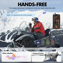 S3 Motorcycle Helmet For Men With Bluetooth Headset, Bluetooth 5.2 Wireless Intercom, Equipped With 800m BT Intercom, 850mAh Battery Capacity, Can Accommodate Up To 6 Riders, 1000m Range