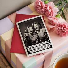 1pc Unique & Humorous Women's Birthday Card | Colorful Design With Heartwarming Wishes, Gift For Girlfriend, Best Friend, Sister, 30/40/50/60 Birthday - A - View 2