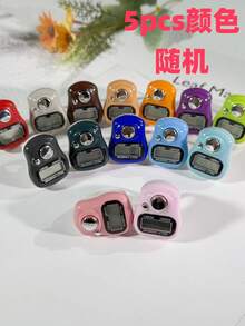 多色电子戒指计数器，迷你电子计数器，带数字显示屏，适用于运动/训练/祈祷 - 彩色 - 查看 20