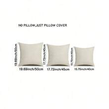 1pc Bird And Lotus Decoration Pillow Case Vintage Decoration Pillowcase With Hidden Zipper White Lake House Pillow Fake Office Patio Single Sided No Pillow Core - 米色 - 查看 2