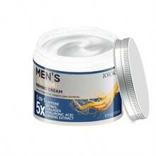 كريم وجه مضاد للشيخوخة والتجاعيد للرجال 5 في 1، 50 جرام، مُنكّه بالكولاجين والريتينول وحمض الهيالورونيك والكافيين والجينسنج، ترطيب عميق ومرطب، يشد ويرفع الملامح، يقلل الخطوط الدقيقة والتجاعيد، يوازن الزيوت، مناسب لجميع أنواع البشرة، استخدام صباحي ومسائي، هدية رائعة لعيد الأب أو الصديق - الجنسنج - مشاهدة 9