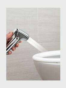 ABS Handheld Bidet Sprayer, Toilet Shower Head, Water-Saving Bathroom Shower Head - Silver - View 7
