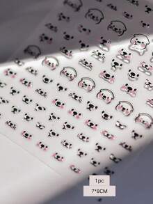 1 pieza Nuevos adhesivos de arte de uñas con expresión Mizuase linda, adhesivos de uñas de gelatina 3D Mizuase adorables Tomoni con respaldo adhesivo, suministros para uñas - Multicolor - Ver 5