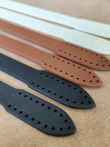 5.1英寸 x 3.1英寸 PU皮革椭圆形包底垫，透气手柄手提斜挎编织包底，DIY皮革工艺配件，轻便易携，适合日常使用