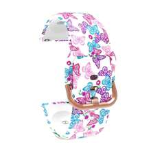 FitTurn Watch Bands Compatible With Cubitt Jr & Teens/For Skeiwatch C30 S50 S55/For Realme/For Xplora X6 Play/For Donerton P22 P32 P36 P40/For KALINCO P22 Smart Watch Fitness Tracker For  Band Collection, Replaceable Soft Silicone Cute Pattern Printed Sport Watch Bands - 六色-A - 查看 6