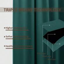 Patio Door Curtain Sound Blocking, Bedroom Privacy Room Divider Curtain Screen Partitions, Thermal Insulated Blackout Closet Sliding Door Curtain (1 Panel, 8.3ft Wide By 7ft Long, Gray) - 獵人綠 - 查看 3