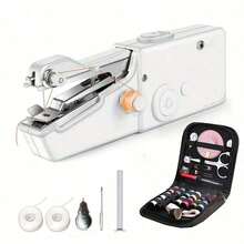 Máquina de coser inalámbrica y portátil, alimentada por batería, ligera y fácil de usar, adecuada para proyectos de ropa y textiles DIY, ideal para principiantes y adultos (baterías no incluidas) - Multicolor - Ver 9