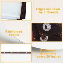 Lona Transparente Impermeable 2 x 3 m, Lona de Polietileno Transparente con Ojales, Lonas de Plstico Resistente al Agua con Borde Reforzado y Cuerda para Pergolas para Jardin Exterior - 2 x 3 metros - Ver 4