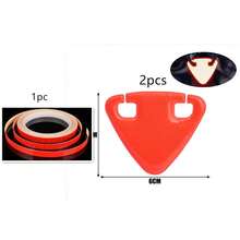 2个高亮TPU自行车反光片三角形便携式反光片和1张1*8厘米反光贴纸，适用于自行车装备和自行车配件 - 彩色 - 查看 17