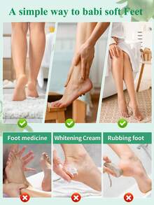 5双装足部去角质面膜，荷荷巴油足部去角质去角质，去除死皮并保湿护理，不含酒精，富含透明质酸和甘油，缓解干燥皲裂的脚后跟，软化粗糙的足部SPA袜，皲裂足部去角质面膜（男女通用） - 白色 - 查看 6