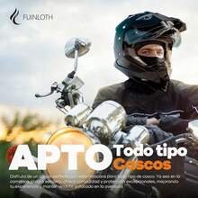 fuinloth Pasamontaas para Moto, Proteccin UV Balaclava Solar Transpirable Moto Hombres y Mujeres - Gris claro - Ver 3