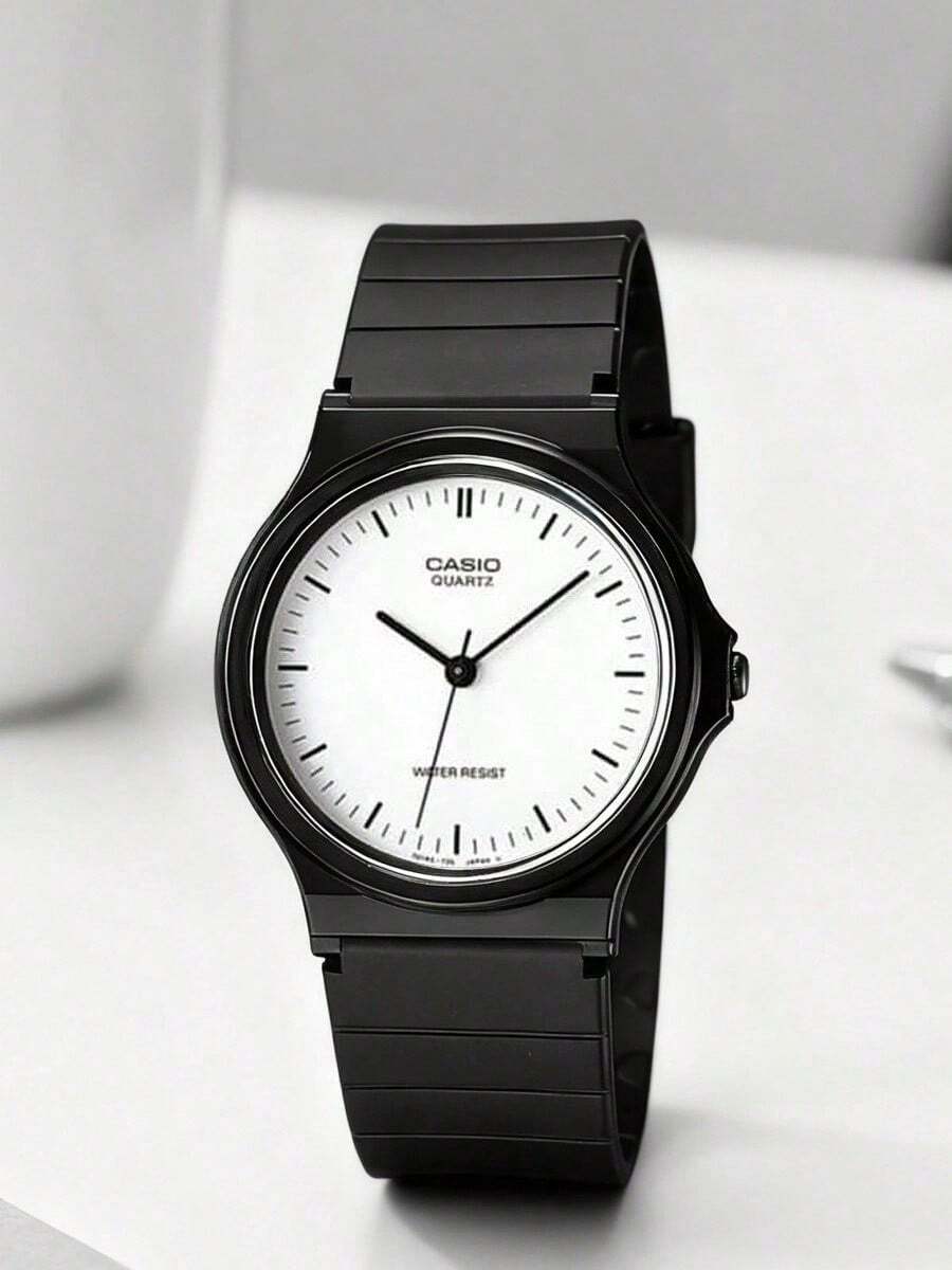 Casio Men's Watch YOUTH Series, Retro Sports Style, Quartz Movement, Resin Strap, Japanese/Korean Design, Ladies' Watch, White Dial MQ-24-7E - White - View 1