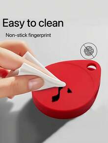 适用于Airtag的硅胶保护套，防摔追踪器保护套，钥匙扣保护套，软壳，适用于猫、狗和带定位追踪功能的宠物项圈 - 彩色 - 查看 4