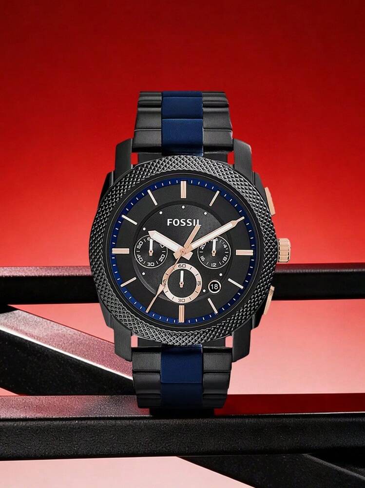 Fossil Đồng hồ cơ nam, vỏ thép không gỉ màu đen FS5164 - màu đen - Xem 9