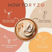 Mushroom Coffee USDA Organic With 6 Adaptogenic Mushrooms And MCT Oil, USA Grown Instant Coffee For Better Energy, Focus, Digestion, Immunity With Turkey Tail, Shiitake, Lion's Mane, 30 Servings - 一袋 - 查看 8