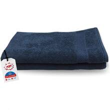 Toallas de Medio baño |   Secado Rápido |   100% Algodón (Azul Marino) - Azul Marino - Ver 1