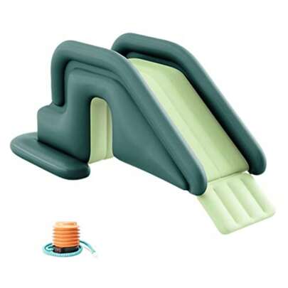 CYPNTobogán Acuático Inflable Tobogán Inflable Compacto para Piscina Parque de Tobogán Acuático con Bomba de Aire Incluida Diversión de Verano Al Aire Libre para Niños y Niñas BlueFashion