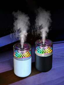 1pc Colorful Aroma Diffuser With Color Changing Light, Portable Plug-In USB Night Light Air Freshener Humidifier, Suitable For Bedroom, Car, Home, Dorm - Multicolor - View 2