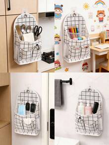 1 Bolsa colgante de tela multicapa, bolsa de almacenamiento para artículos diversos que se cuelga en la puerta, decoración de dormitorios, decoraciones festivas para habitaciones, muebles para el hogar, organización del dormitorio, soluciones de almacenamiento para el hogar. Bolsa de almacenamiento para zapatos con 24/28 compartimentos. Bolsa colgante para la puerta trasera que ahorra espacio. Bolsa de tela para guardar artículos diversos, adecuada para pequeñas empresas/tiendas/minoristas. Artículos decorativos, decoraciones festivas, detalles decorativos para habitaciones, decoración del hogar, organización del dormitorio, estantes de almacenamiento, almacenamiento doméstico.  Traducción realizada con la versión gratuita del traductor DeepL.com - A cuadros - Ver 9