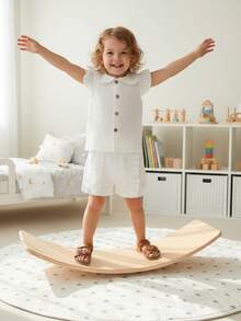 Baby Girls Shorts Set, Fly Sleeve Doll Collar Vest With Elastic Waist Shorts Summer Outfit - White - View 4