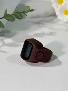 Contador de anillo clásico y sencillo, de material de resina, ligero y cómodo, conteo conveniente, contador de anillo con pantalla digital, contador de presión manual de alivio, ampliamente aplicable, disponible en varios colores, adecuado para hombres y mujeres, regalos navideños, contador de rosario electrónico, aplicable para uso comercial y doméstico, contador multifuncional - Multicolor - Ver 4