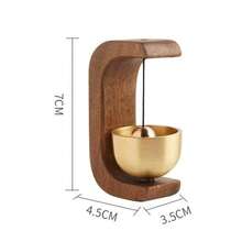 Brass Dopamine Wind Chime Creative Bedroom Hanging Decoration Entrance Door Bell Meditation Summer Breeze Hanging Ornament Door Decor Bell - Multicolor - View 6