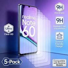 5 Pieces Of Scratch-Resistant High-Definition Transparent Tempered Glass Screen Protectors, Compatible With The Realme Series. They Offer Protection Against Water, Shock, Scratching, And Provide Full Coverage Against Fingerprints. - Clear - View 94