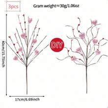 Valentine's Day Red Heart-Shaped Berry Twig Home & Date Decor - Multicolor - View 11