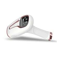 1台脉冲光激光脱毛仪，触控操作，5档亮度调节，999,990次闪光，电解脱毛，无痛永久脱毛，IPL激光脱毛，适用于女性比基尼部位、腿部和全身，家用脱毛 - 查看 2