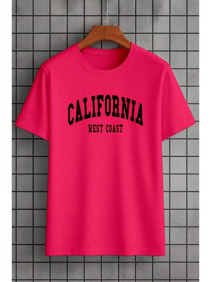Camiseta California West Coast Masculina 100% Algodão Casual
