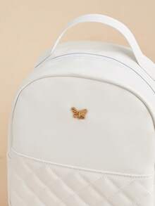 1pc Ramadan Minimalist Plaid Backpack, Versatile Commuter Mini Bookbag, Casual Travel Rucksack - Backpack - View 3