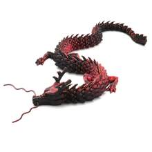 3D打印可动关节夜光中国龙摆件，创意男士礼物 - 彩色 - 查看 3