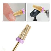 1 Pc Tungsten Steel Nail File Head, A Manicure Tool Suitable For Quickly Removing Nail Gel And Acrylic Nail Polish. - Multicolor - View 2