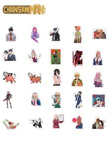 50张 Crunchyroll 官方授权《电锯人》贴纸，乙烯基材质，适用于笔记本电脑、水瓶、手机、滑板等，图案包括波奇塔、电次、真纪真等动漫角色，是情人节、圣诞节送给朋友、家人和粉丝的绝佳礼物。 - 彩色 - 查看 5