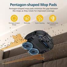 适用于 Eufy X10 Pro Omni 系列吸尘器的替换零件，包括防缠绕滚刷、边刷、可水洗 HEPA 过滤器和清洁布，宠物友好套装 - 彩色 - 查看 4