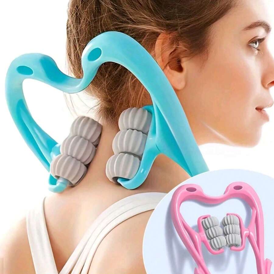 Multifunctional Manual Neck Massager, Handheld Mini Clip-On Neck Massage Device For Neck, Shoulders & Back, Home Use