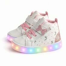 Kids' High-Top Sneakers - White - View 3