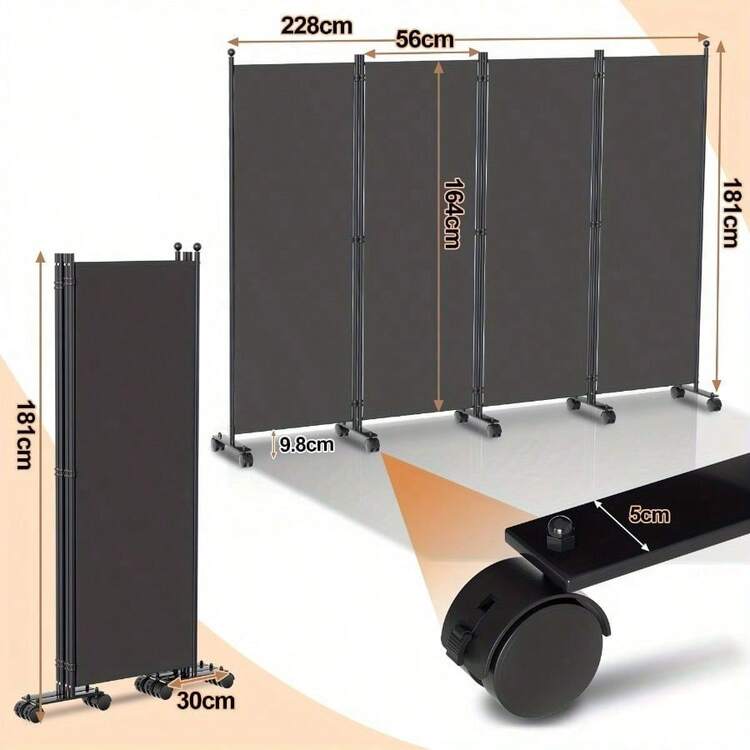 Room Dividers - Anthracite - View 3
