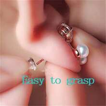 30pcs/50pcs Earring And Stud Plugs Handmade DIY Jewellery Accessories Anti-Slip, Anti-Loss Silicone Ear Plugs Silicone Ear Plugs For Drop Prevention And Puncture Protection Piercing Backing Sets For Lollipop Ears, Large Earrings, Piercings, And Earring Changes - Transparent - View 8