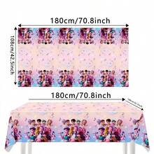 Witch Hunting Theme Party Tablecloth, Multiple Styles, Disposable Waterproof And Stain-Resistant Tablecloth, Party Decorations, Birthday Party Supplies, Perfect For Friends And Couples, Also An Ideal Gift For Valentine's Day, Thanksgiving, New Year, Christmas - Multicolor - View 6