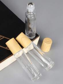 10ml Roll On Glass Roller Bottle Kit,Clear Frosted Refillable & Free 3-In-1 Filling Tools,Leakproof Travel Cosmetic Container,Portable Perfume Aromatherapy Dispenser,Travel Essential Gift Set, Travel Bottles - Multicolor - View 8