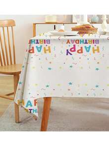 Use This Waterproof Tablecloth To Decorate And Make Your Birthday Party Unforgettable! - White - View 10